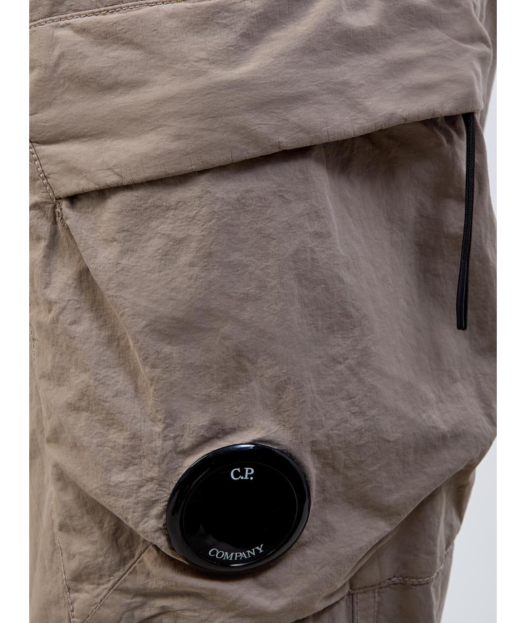 CP COMPANY Бежевые полиамидовые повседневные брюки, фото 5