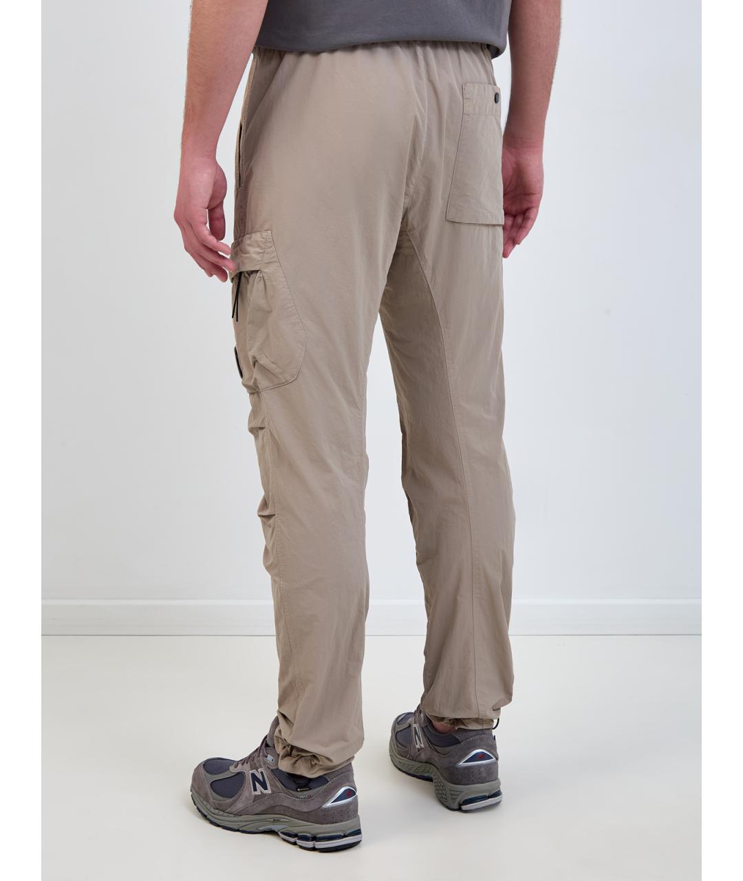 CP COMPANY Бежевые полиамидовые повседневные брюки, фото 4