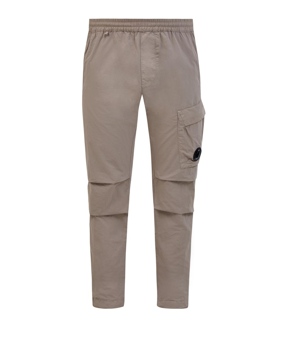 CP COMPANY Бежевые полиамидовые повседневные брюки, фото 1