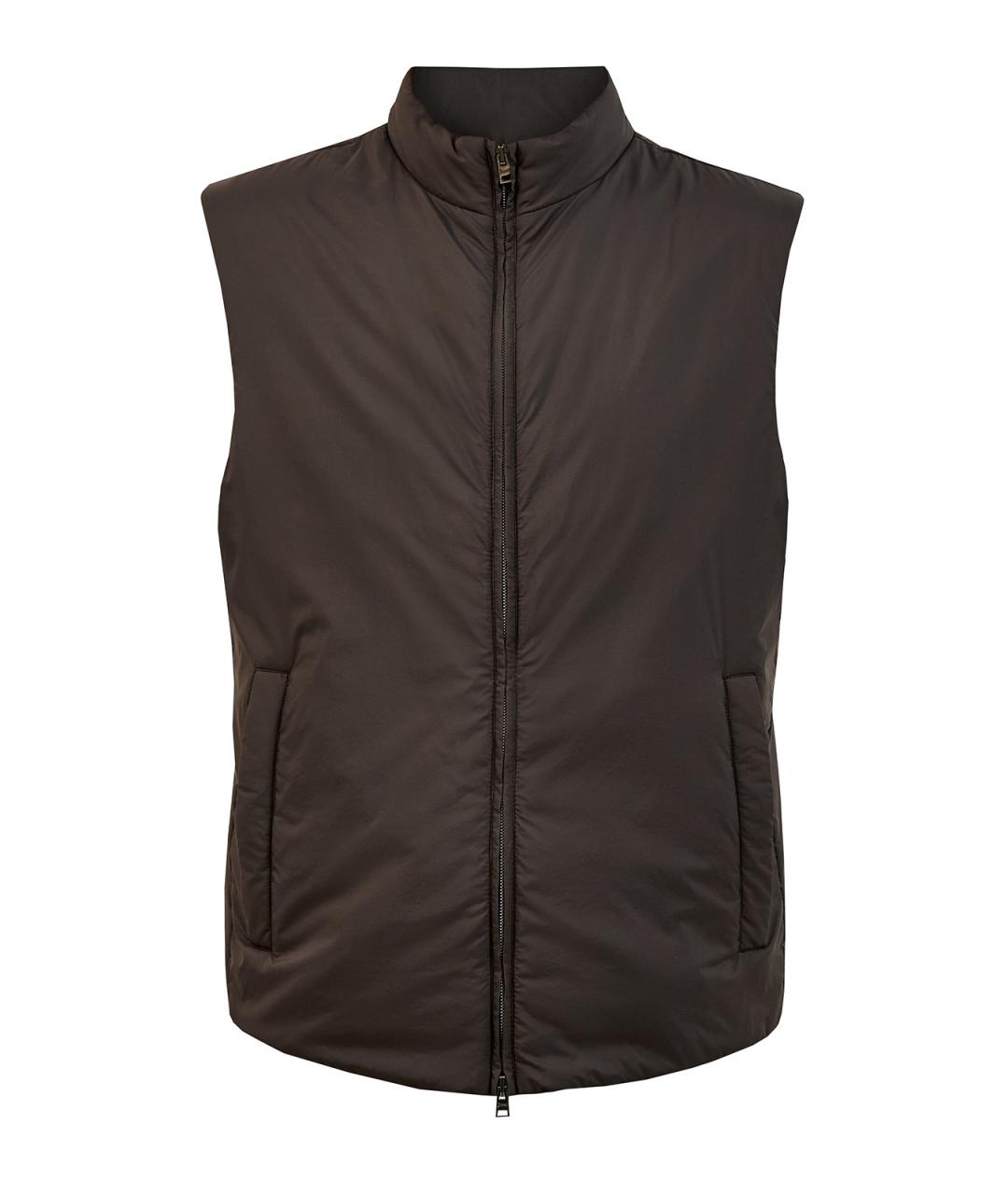 HERNO Коричневый полиамидовый жилет, фото 1