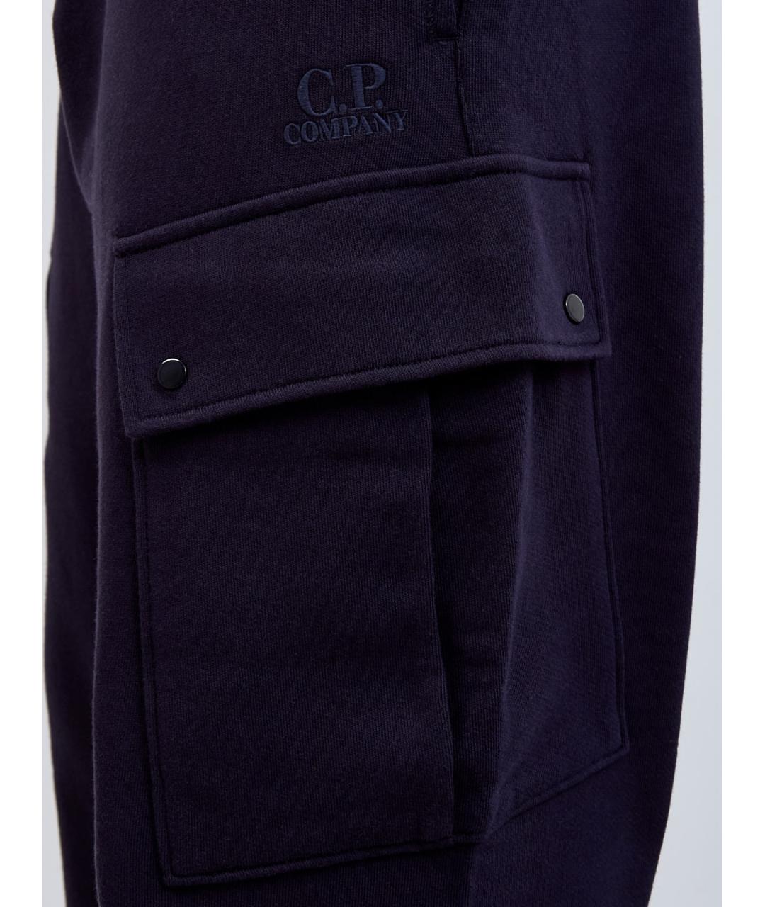 CP COMPANY Синие хлопковые повседневные брюки, фото 5