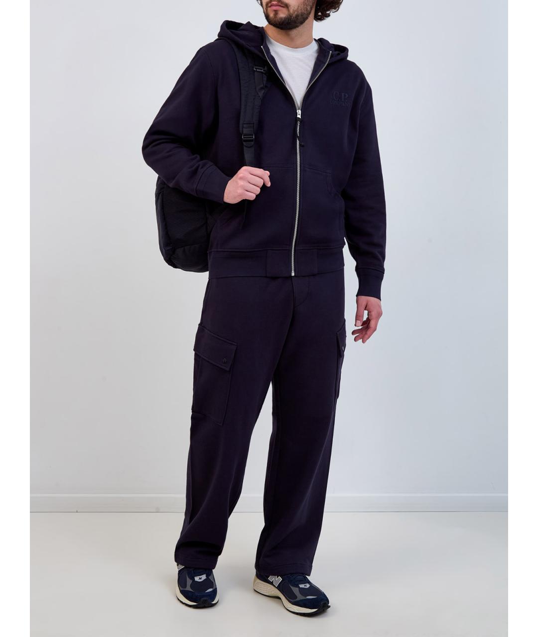 CP COMPANY Синие хлопковые повседневные брюки, фото 2