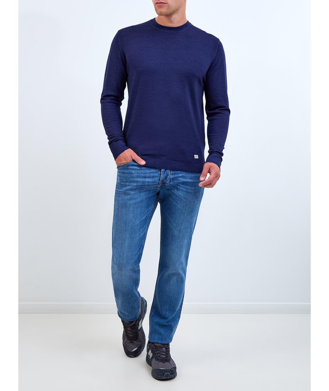 CP COMPANY Синий шерстяной джемпер / свитер, фото 2