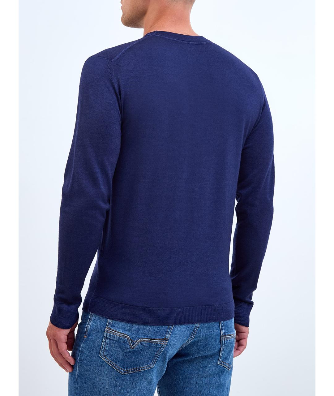 CP COMPANY Синий шерстяной джемпер / свитер, фото 4