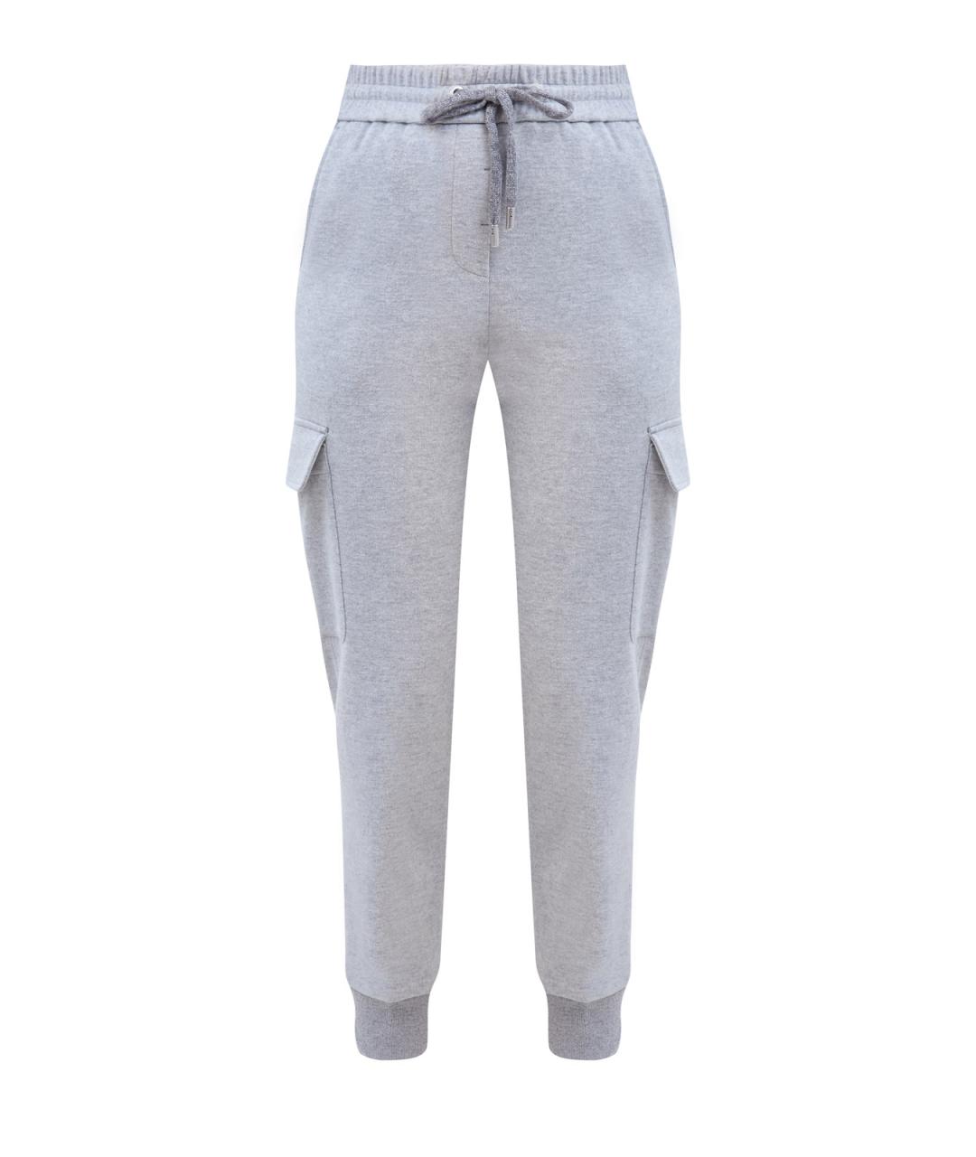 PESERICO Серые хлопковые спортивные брюки и шорты, фото 1