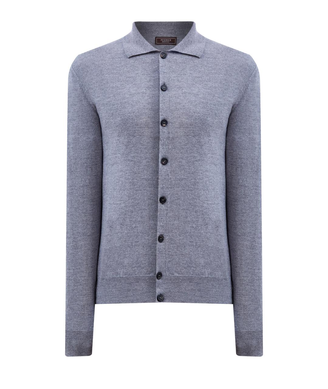 PESERICO Серый шерстяной кардиган, фото 1
