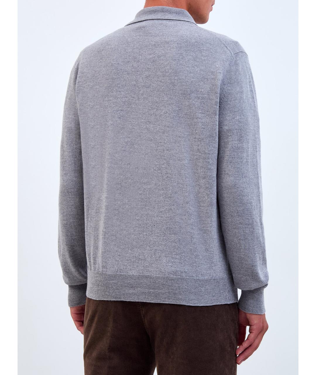 PESERICO Серый шерстяной кардиган, фото 4