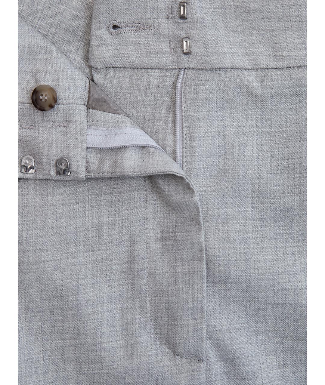 PESERICO Серая шерстяная юбка миди, фото 6