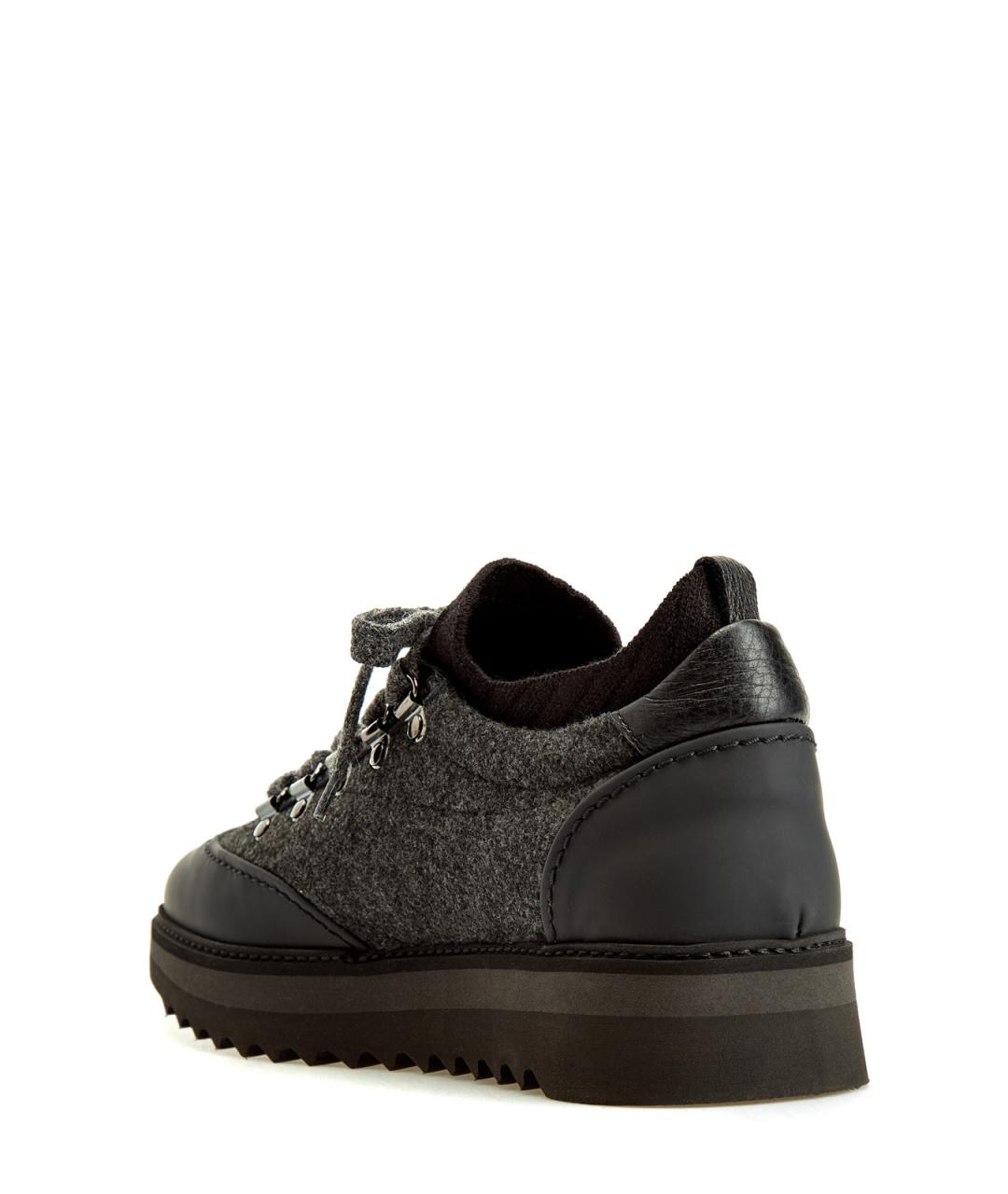 BARRETT Серые текстильные низкие кроссовки / кеды, фото 4