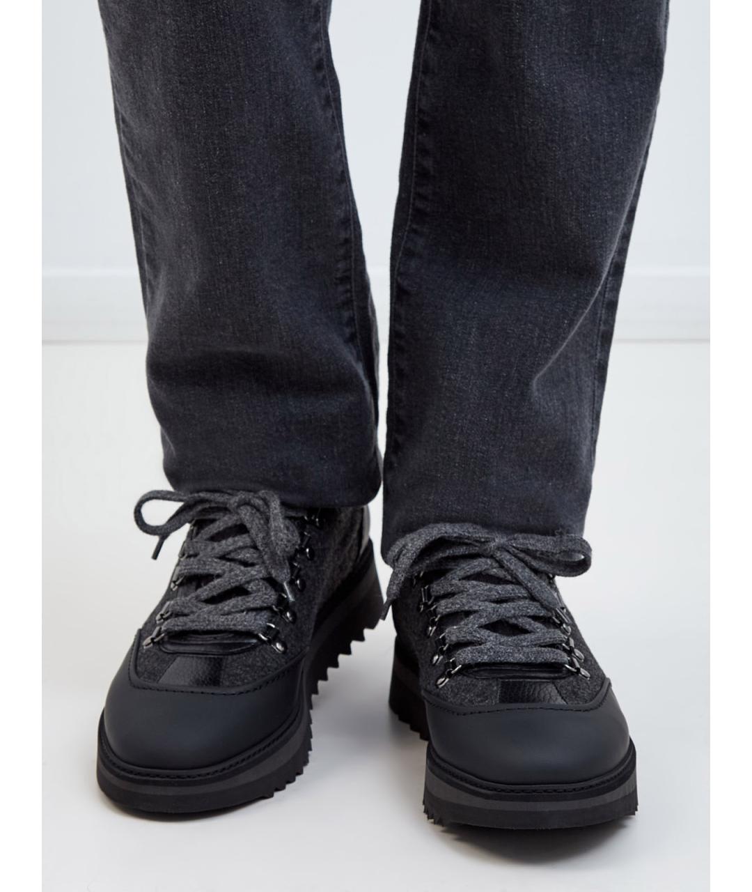 BARRETT Серые текстильные низкие кроссовки / кеды, фото 2