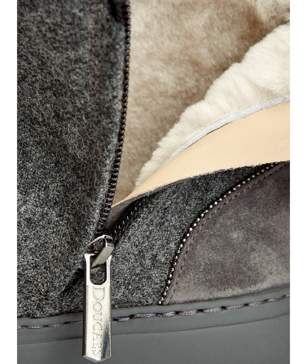 DOUCAL'S Серые кожаные кеды, фото 7