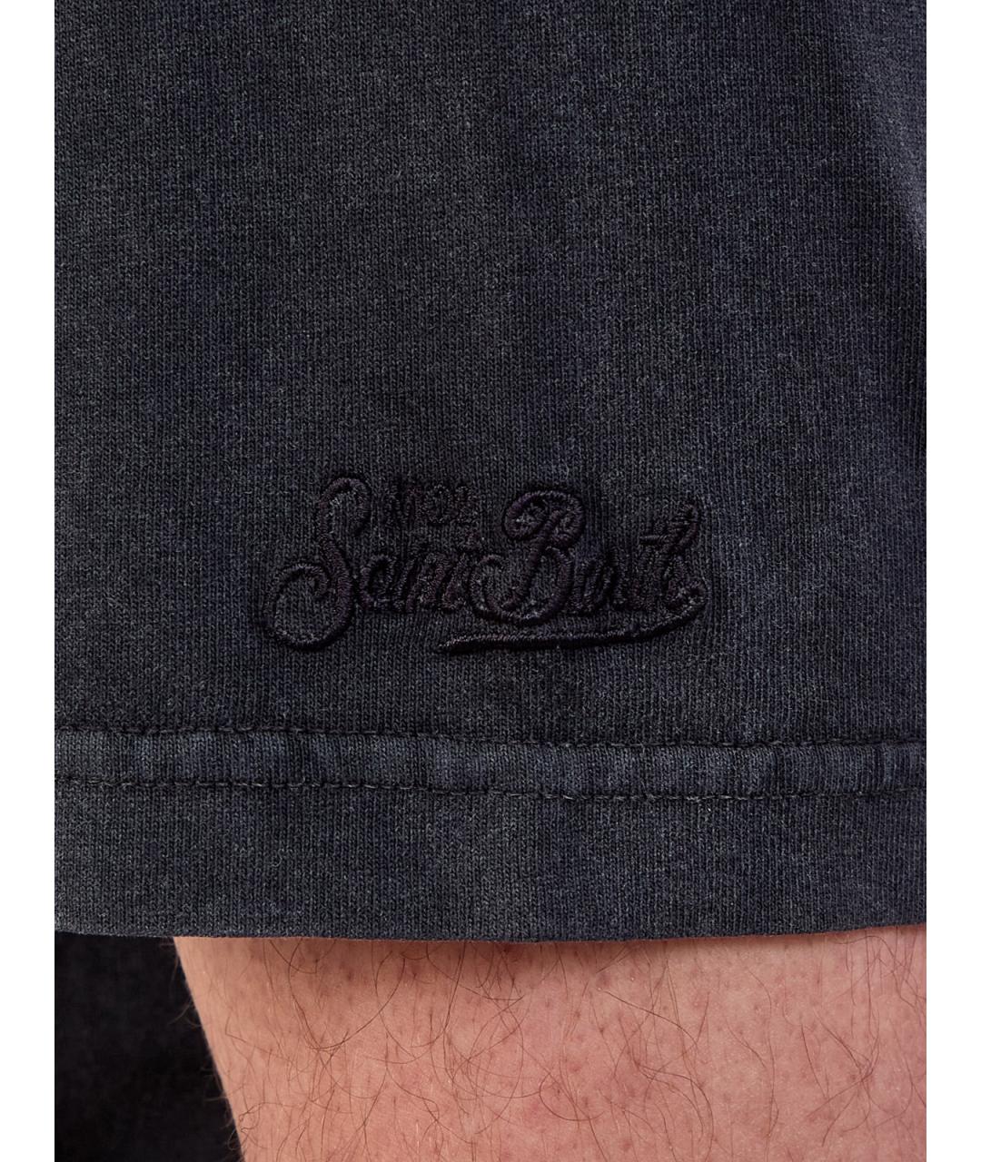 MC2 SAINT BARTH Антрацитовая хлопковая футболка, фото 5