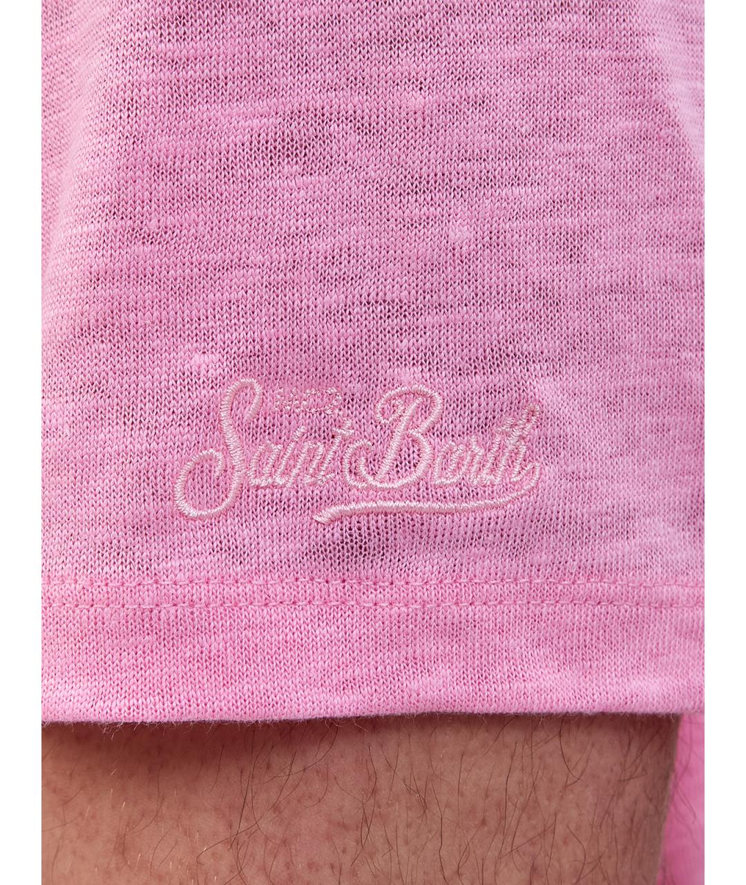 MC2 SAINT BARTH Розовая футболка, фото 5