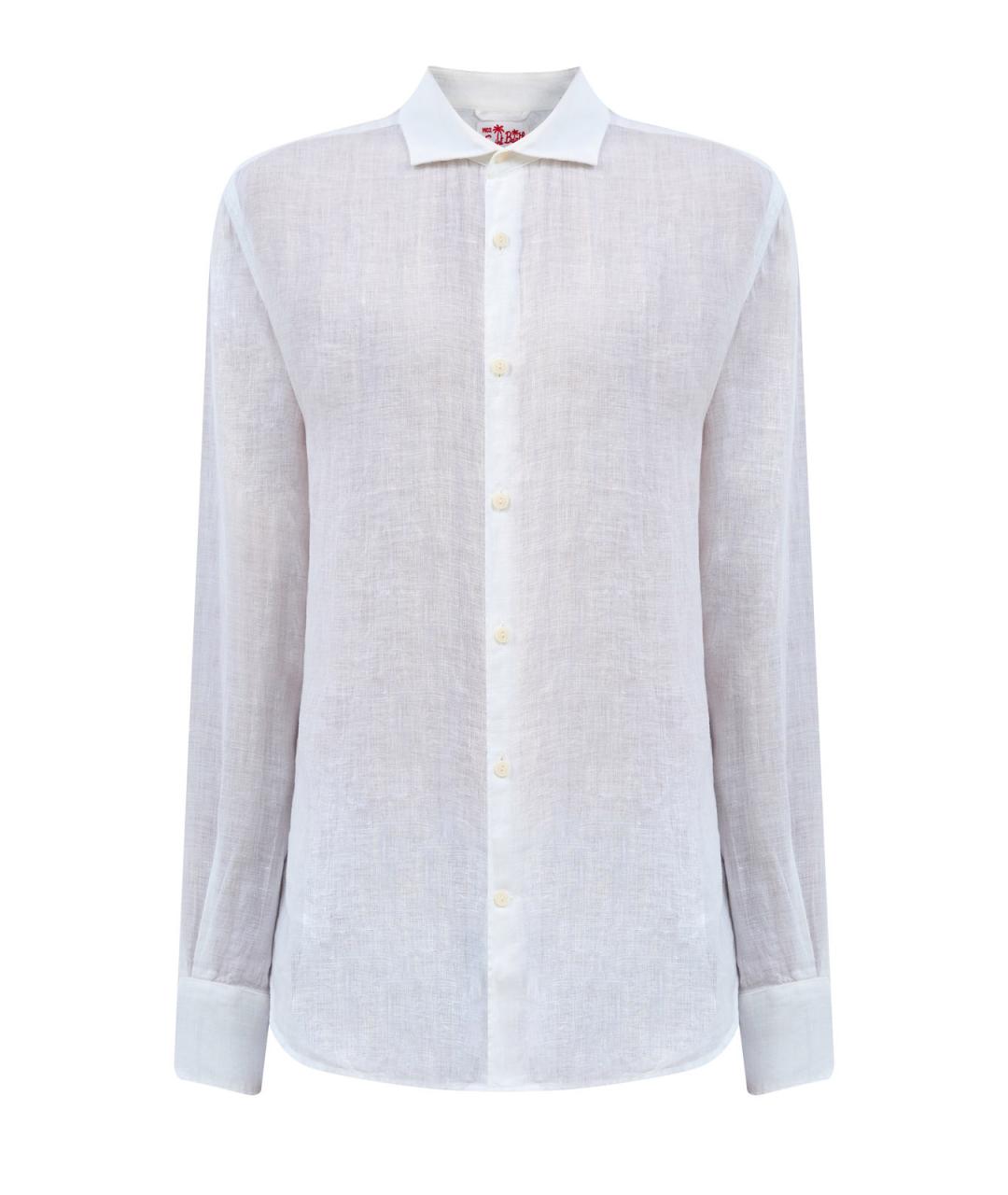 MC2 SAINT BARTH Белая льняная классическая рубашка, фото 1