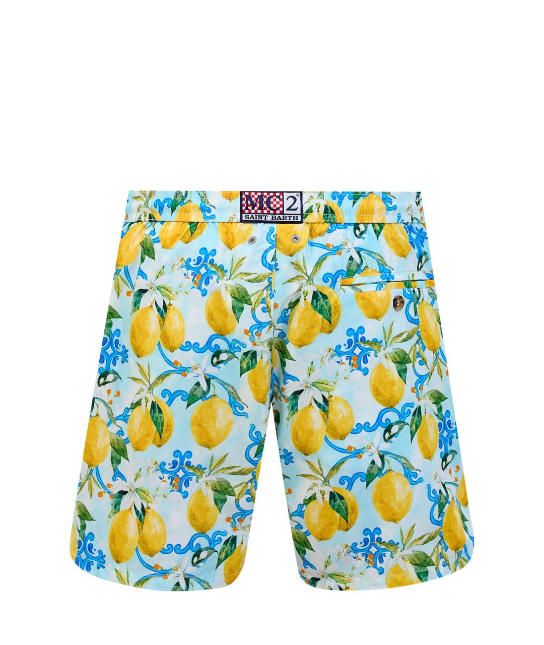 MC2 SAINT BARTH Мульти полиэстеровые шорты, фото 2