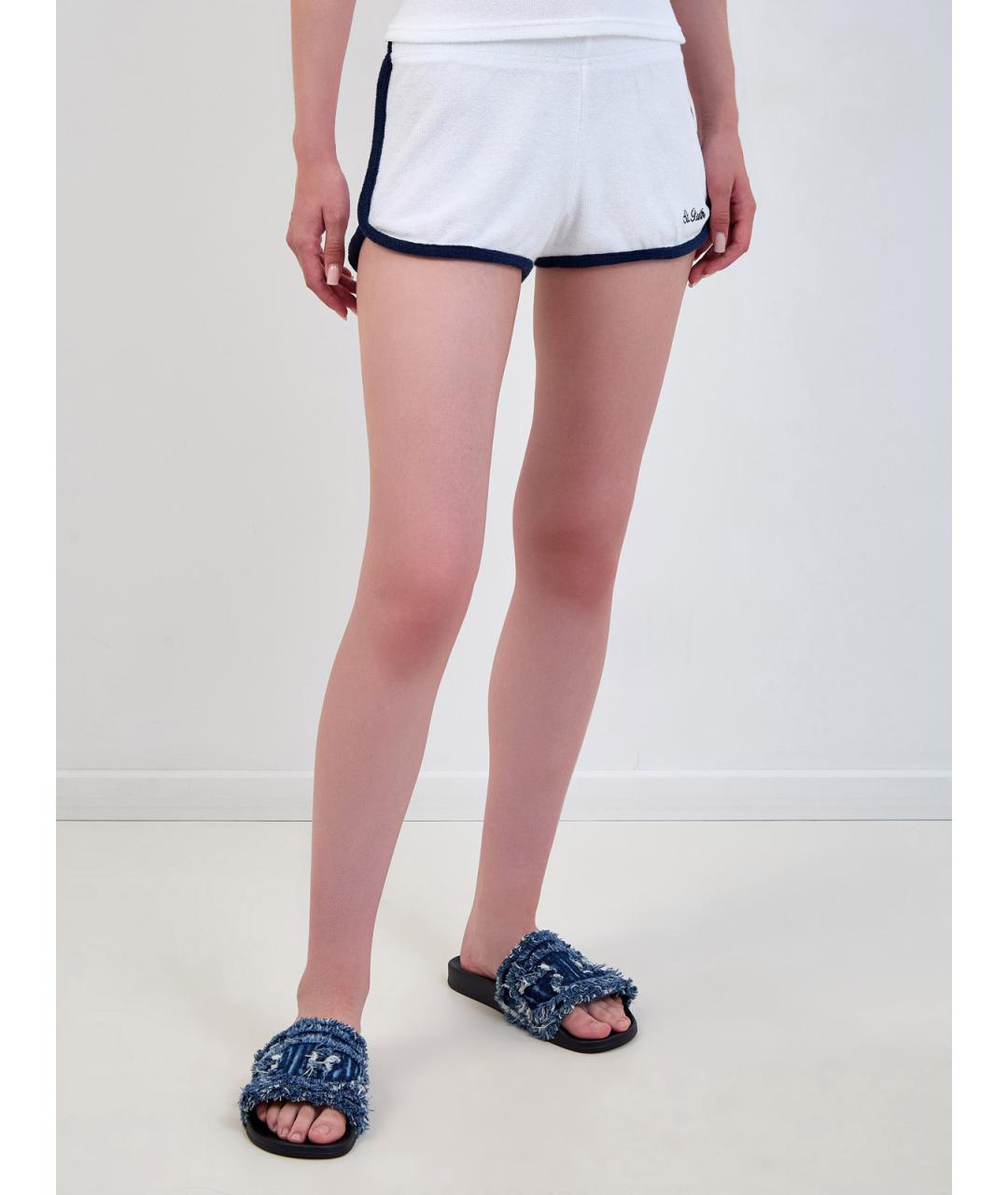 MC2 SAINT BARTH Белые хлопковые шорты, фото 3