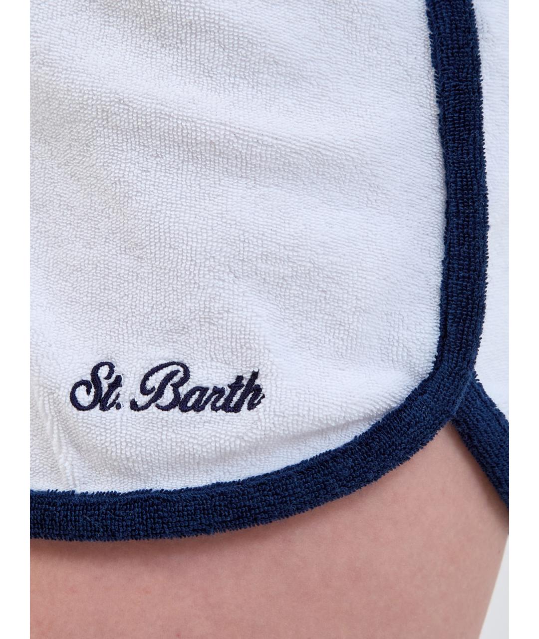 MC2 SAINT BARTH Белые хлопковые шорты, фото 5