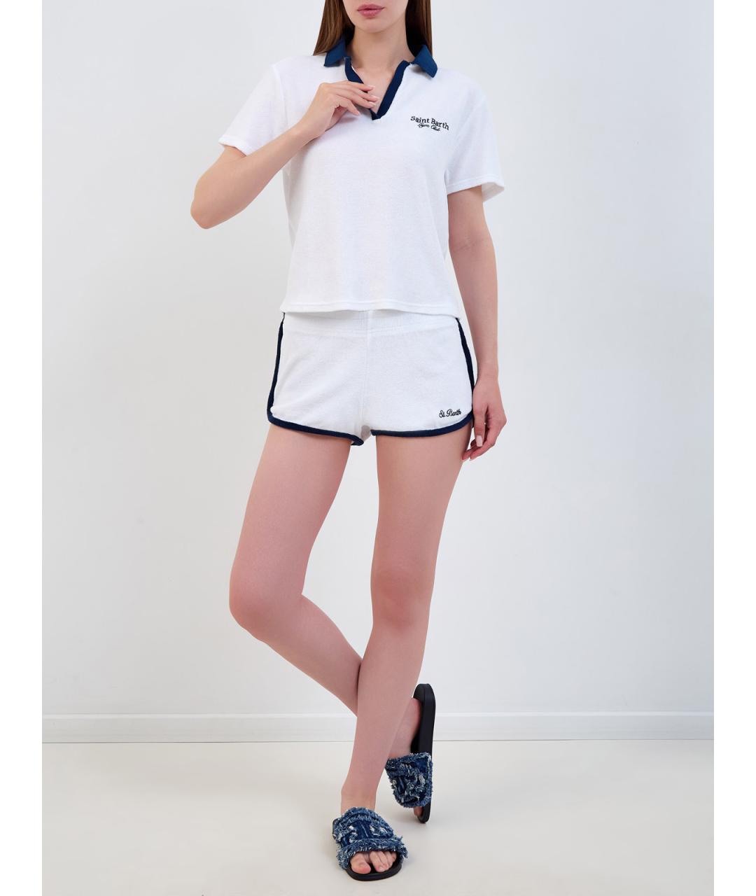 MC2 SAINT BARTH Белые хлопковые шорты, фото 2