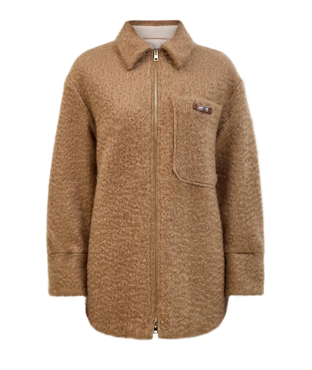 LORENA ANTONIAZZI Бежевая шерстяная куртка, фото 1