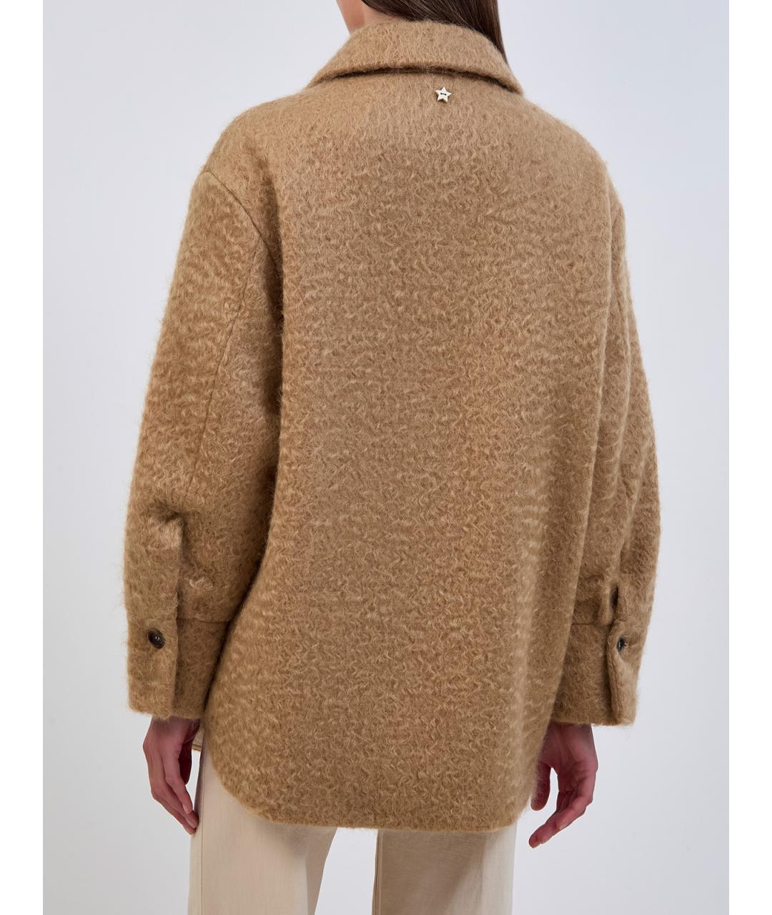 LORENA ANTONIAZZI Бежевая шерстяная куртка, фото 4