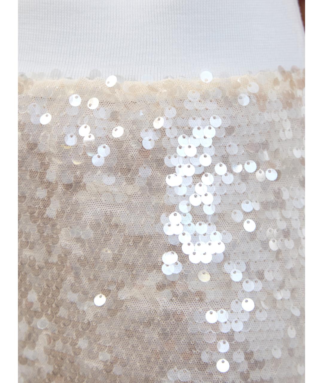 PESERICO Бежевая полиэстеровая юбка миди, фото 5