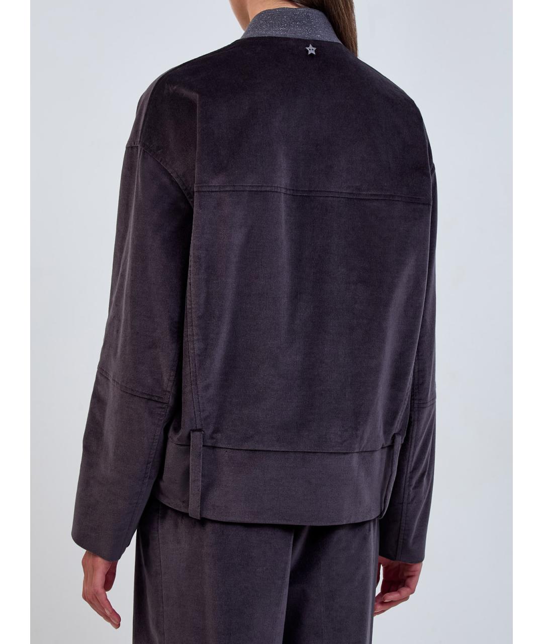 LORENA ANTONIAZZI Фиолетовая хлопковая куртка, фото 4