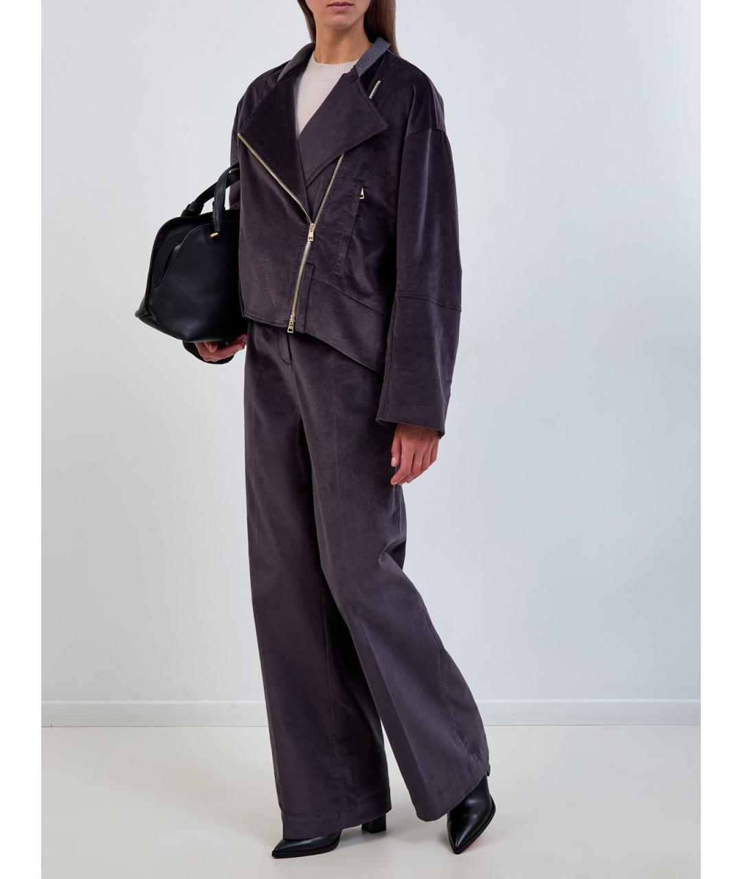 LORENA ANTONIAZZI Фиолетовая хлопковая куртка, фото 2