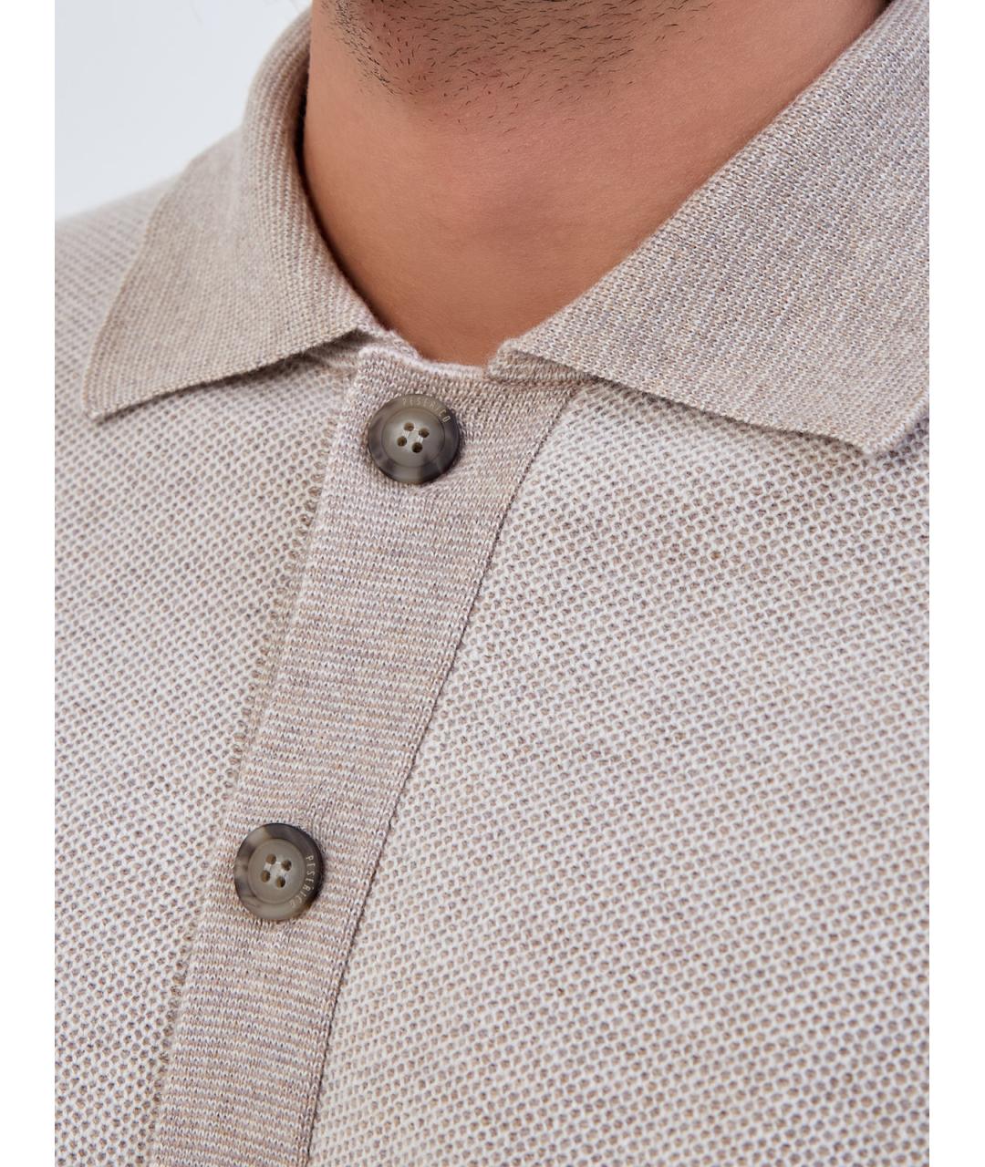 PESERICO Бежевый шерстяной кардиган, фото 5