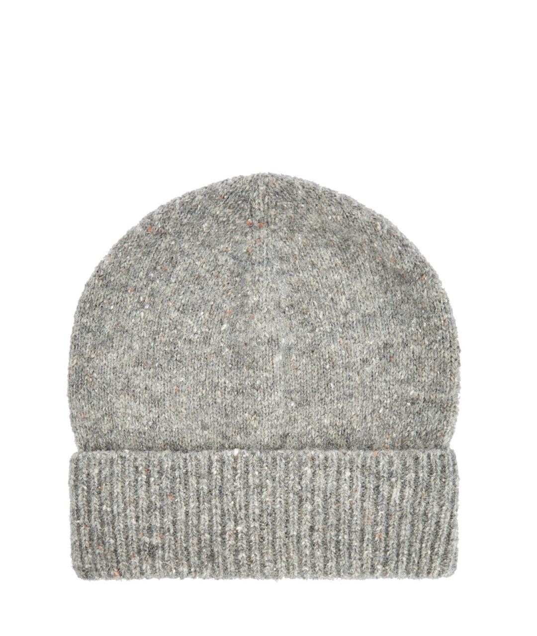 PESERICO Серая шерстяная шапка, фото 1