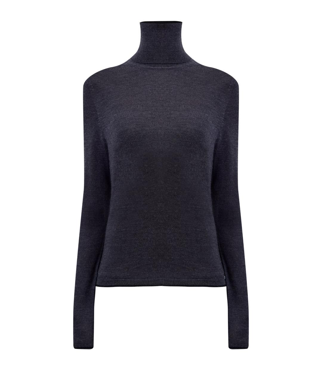 LORENA ANTONIAZZI Антрацитовая кашемировая водолазка, фото 1