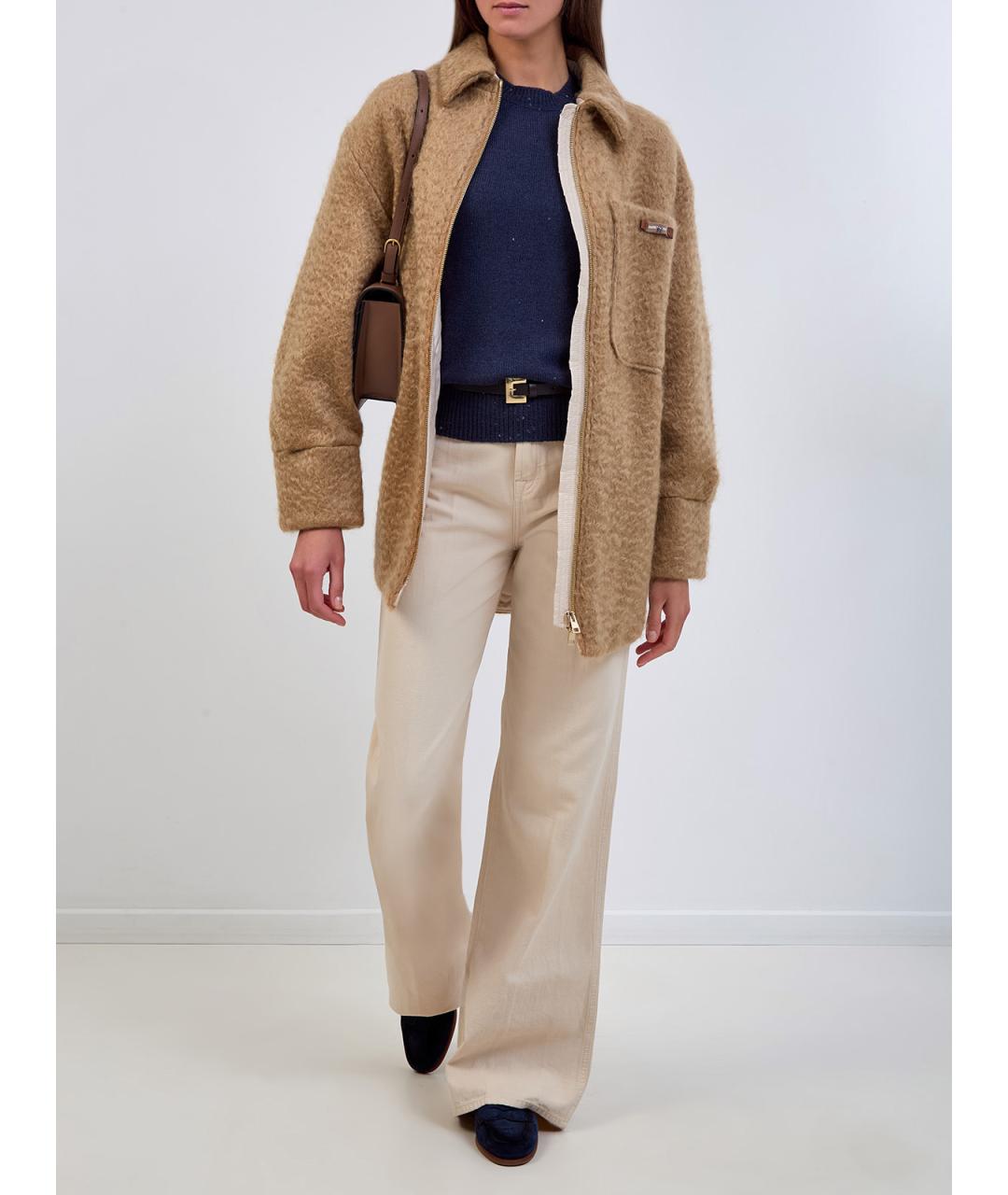 LORENA ANTONIAZZI Синий шерстяной джемпер / свитер, фото 2