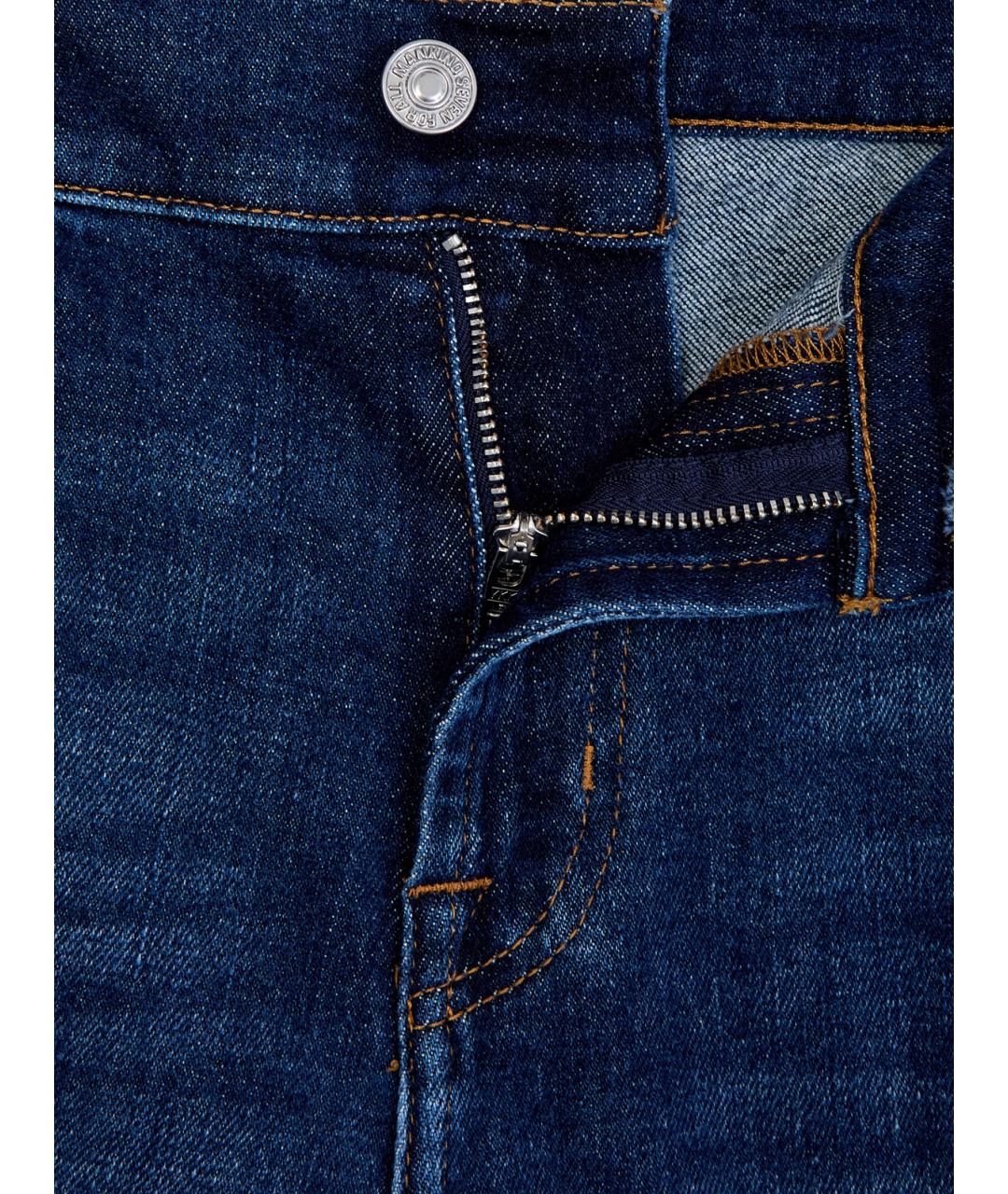 7 FOR ALL MANKIND Синие хлопковые шорты, фото 6