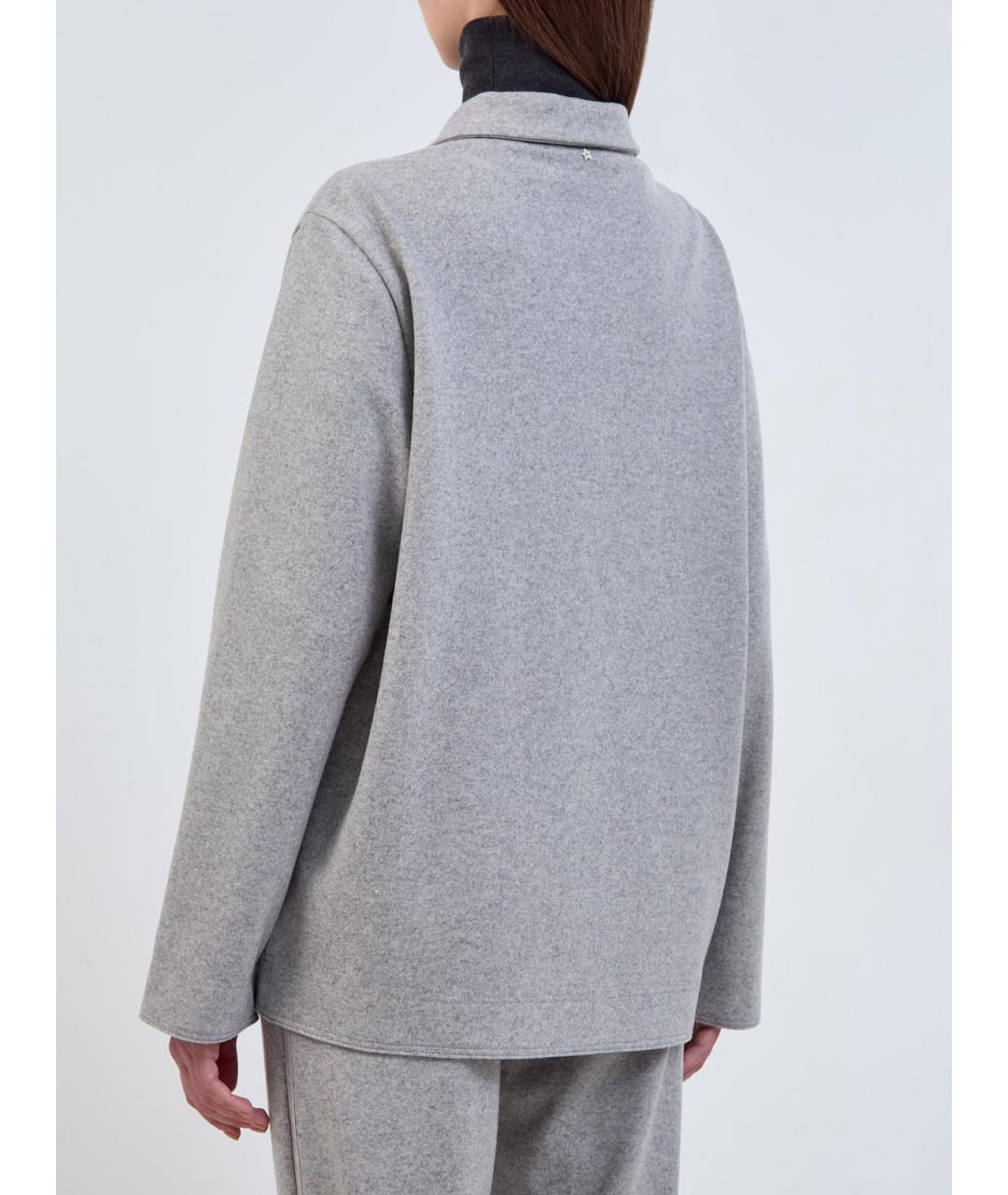 LORENA ANTONIAZZI Серая шерстяная рубашка, фото 4