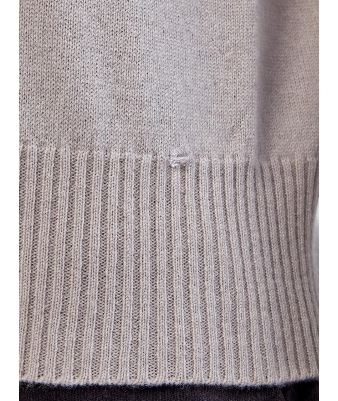 LORENA ANTONIAZZI Бежевый кашемировый джемпер / свитер, фото 5