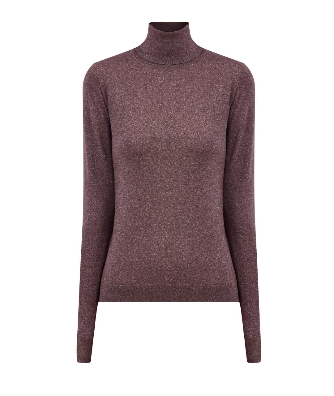 BRUNELLO CUCINELLI Коричневая кашемировая водолазка, фото 1