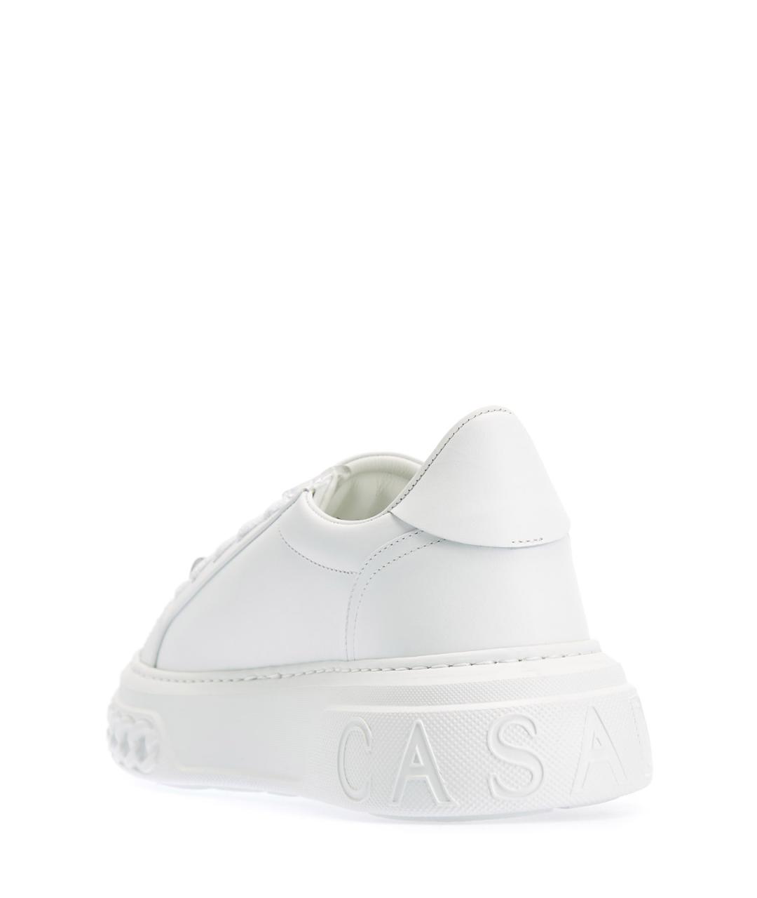 CASADEI Белые кожаные кроссовки, фото 4