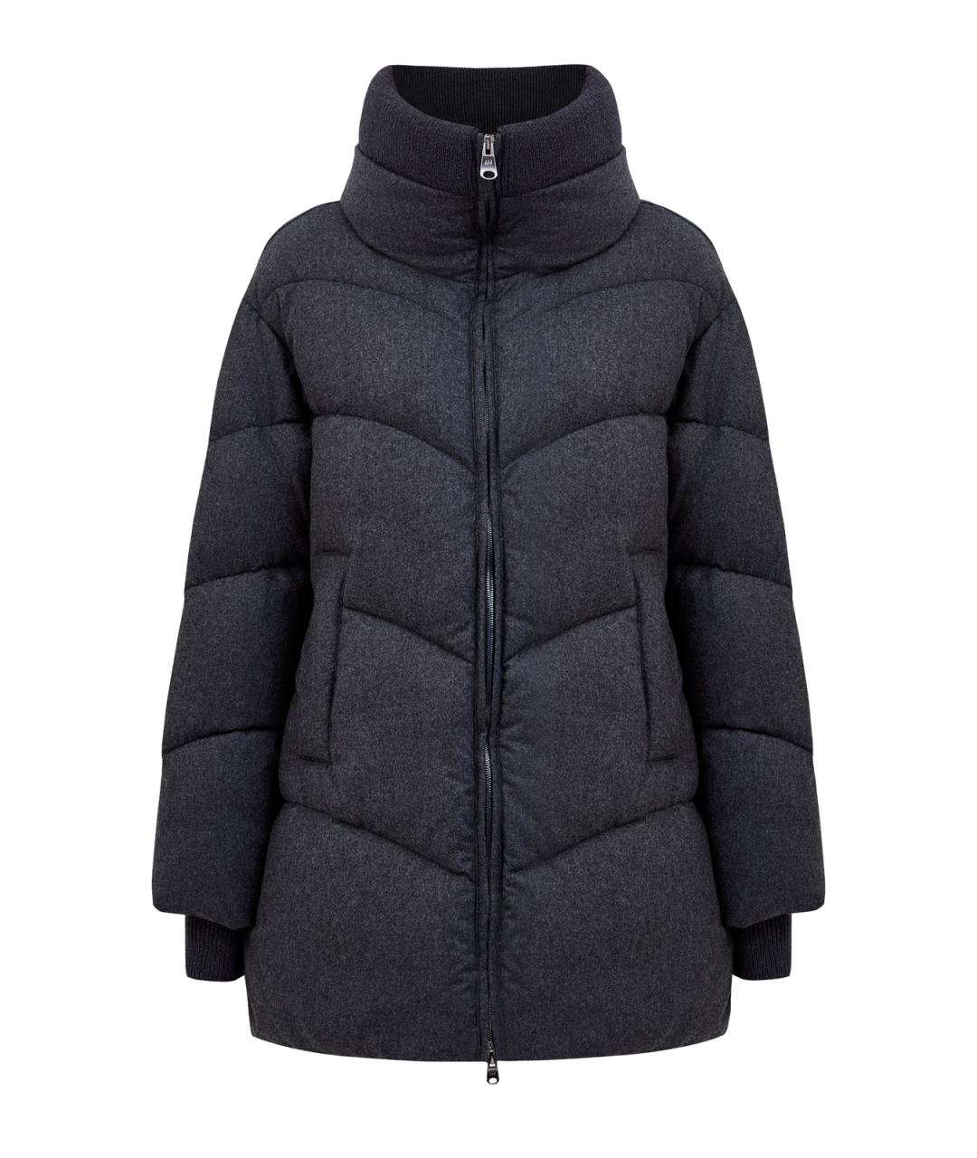 HETREGO Антрацитовый полиамидовый пуховик, фото 1