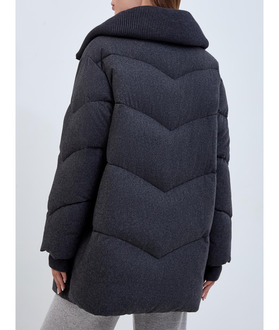 HETREGO Антрацитовый полиамидовый пуховик, фото 4