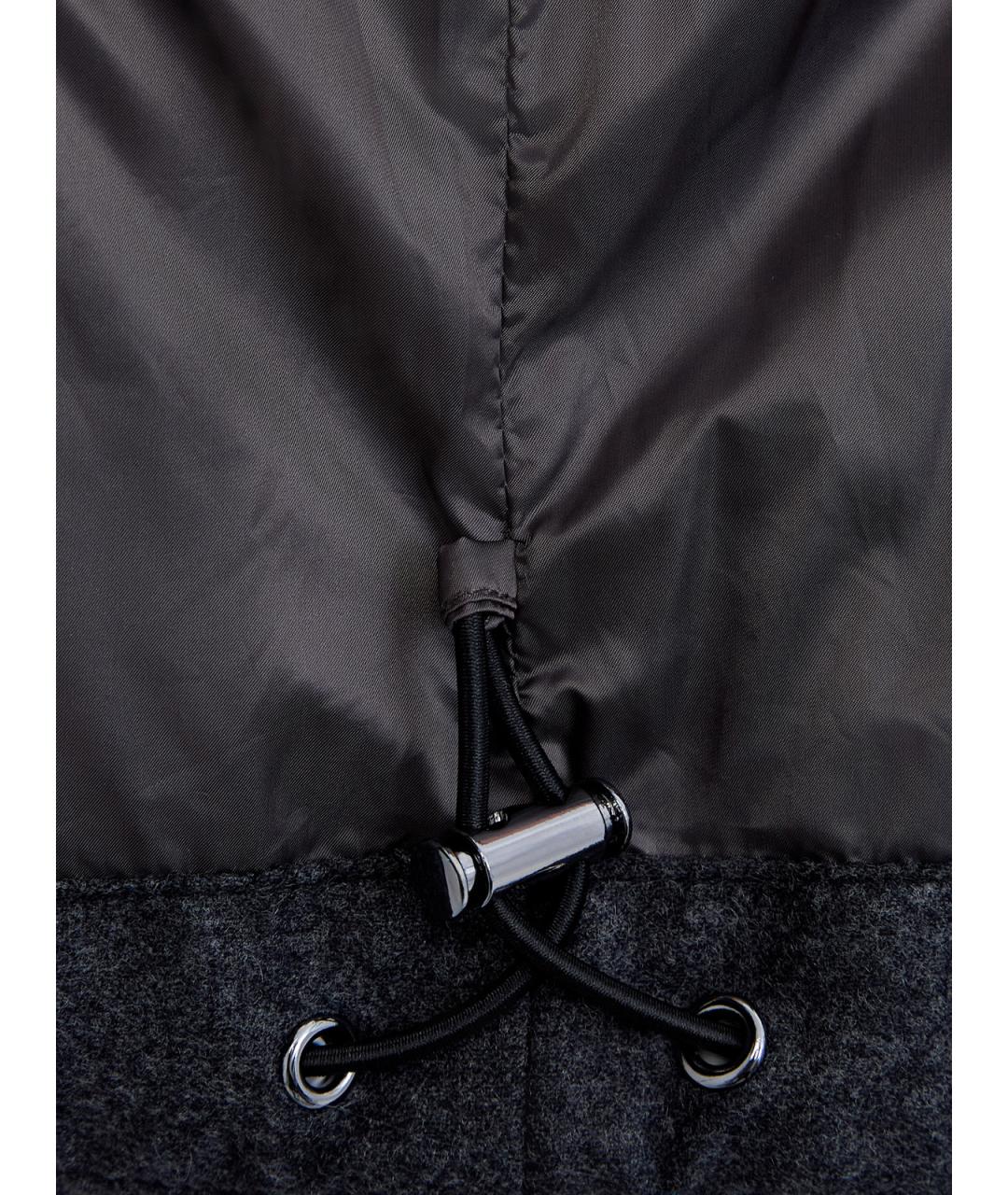 HETREGO Антрацитовый полиамидовый пуховик, фото 6