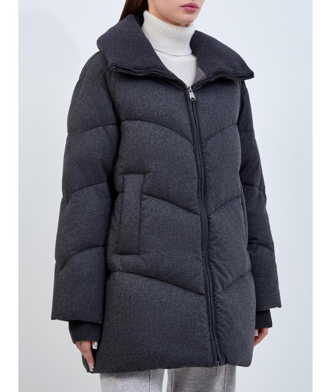 HETREGO Антрацитовый полиамидовый пуховик, фото 3