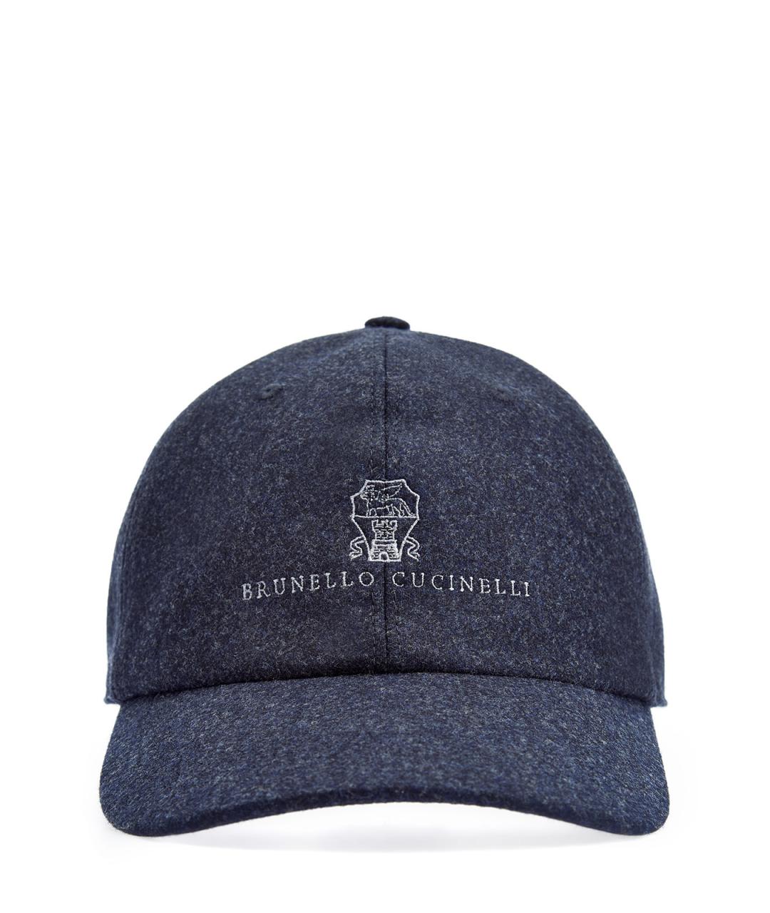 BRUNELLO CUCINELLI Синяя шерстяная кепка/бейсболка, фото 1