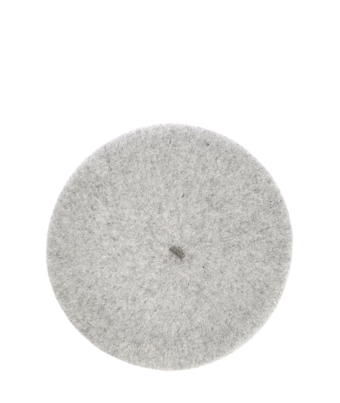 BRUNELLO CUCINELLI Серая шерстяная шапка, фото 1