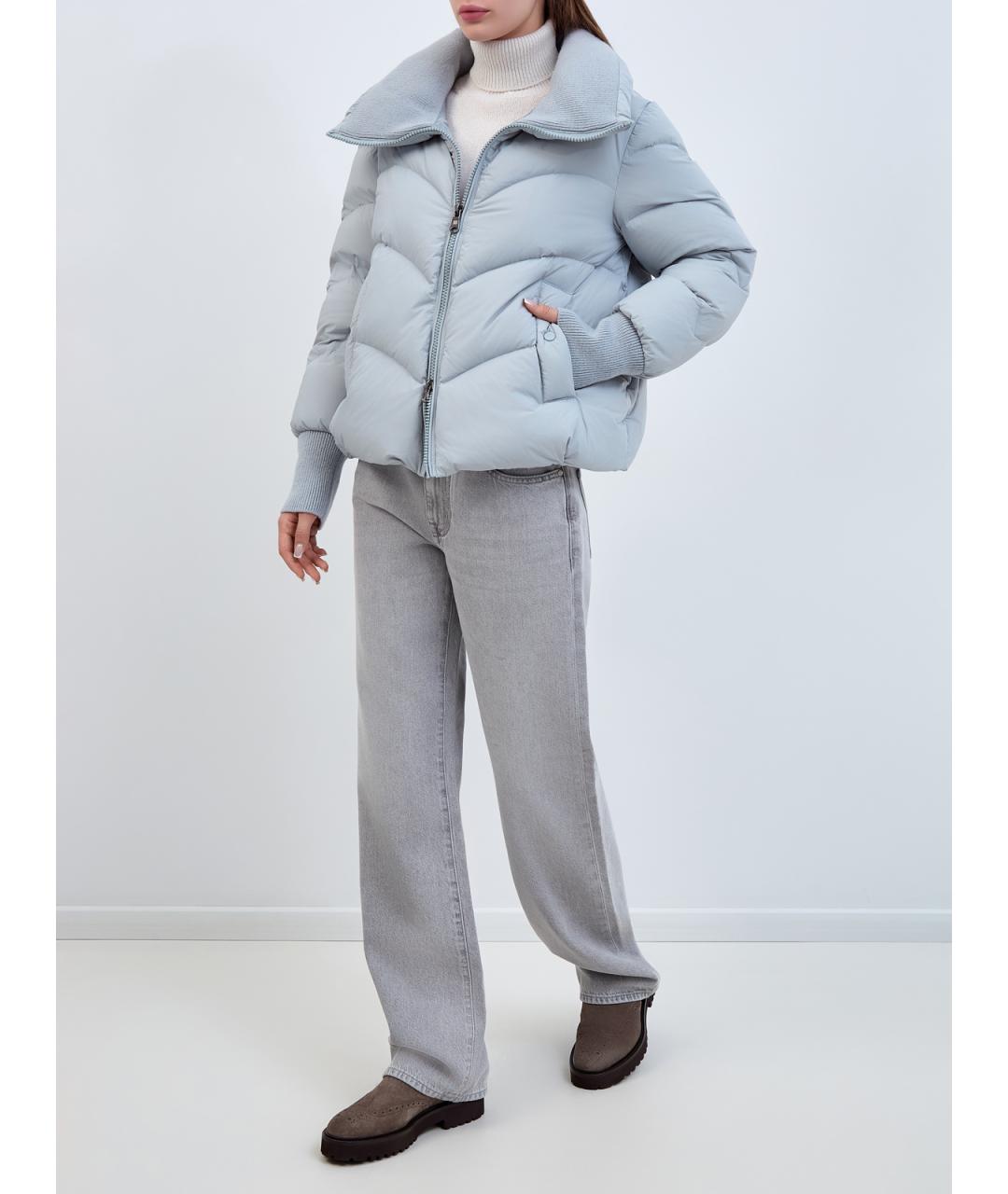 HETREGO Голубой полиамидовый пуховик, фото 2