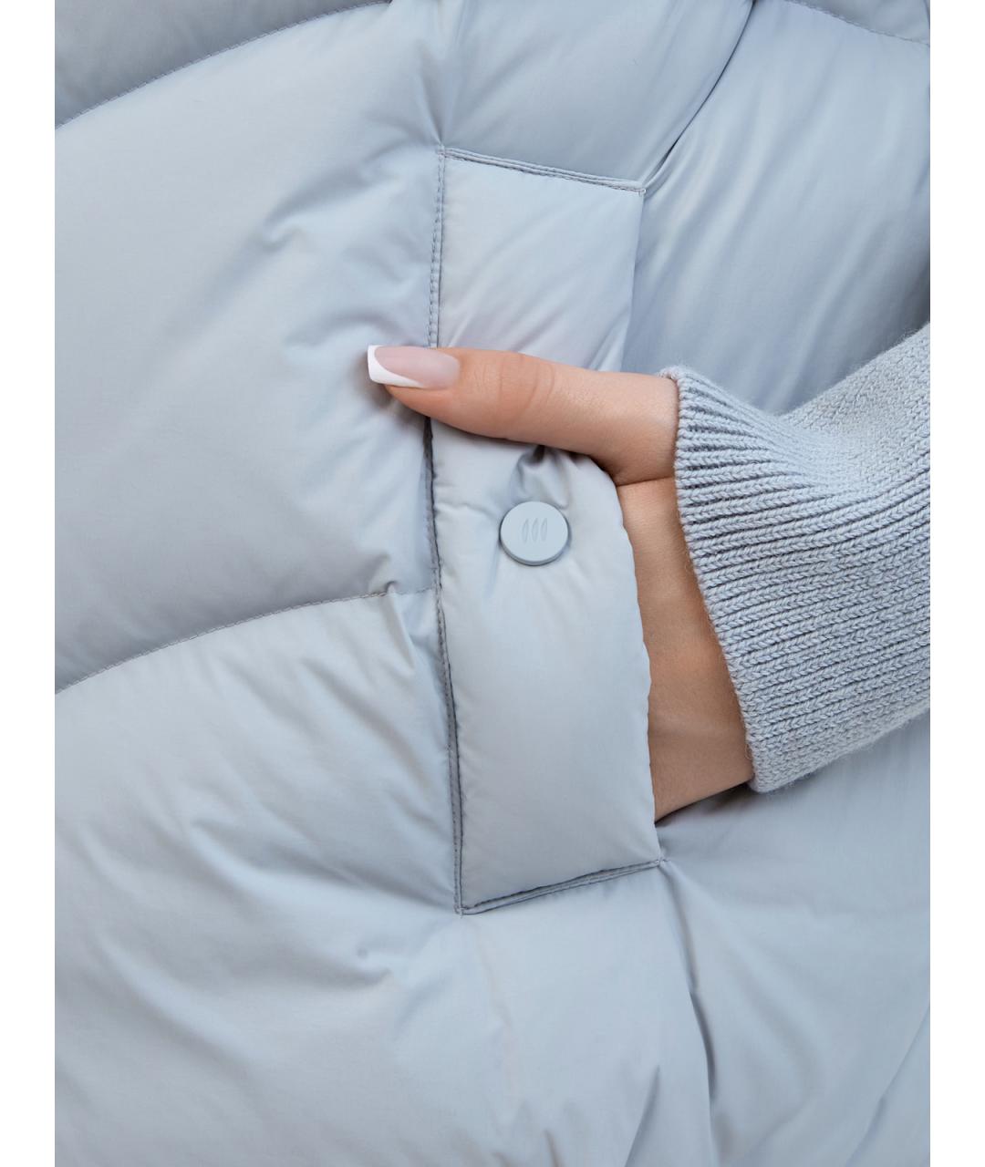 HETREGO Голубой полиамидовый пуховик, фото 5