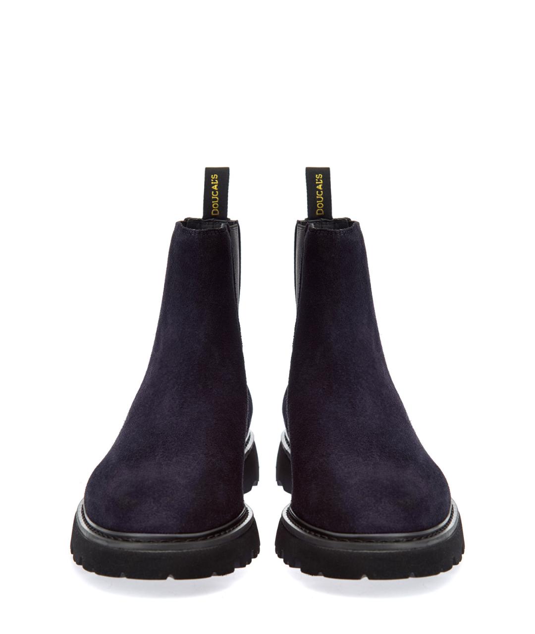 DOUCAL'S Темно-синие замшевые высокие ботинки, фото 6