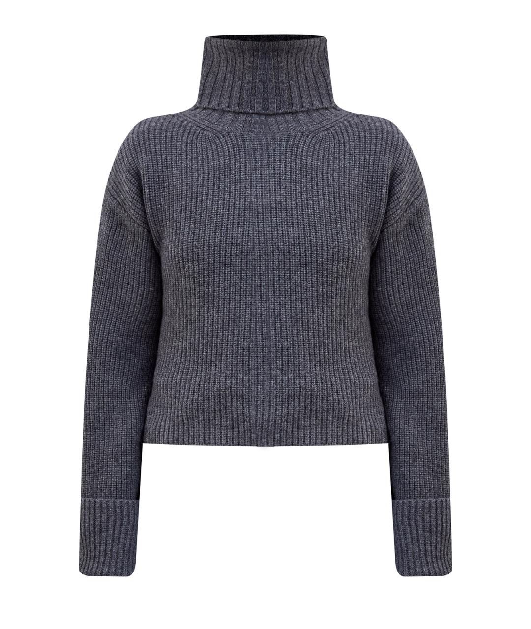 YVES SALOMON Серый шерстяной джемпер / свитер, фото 1