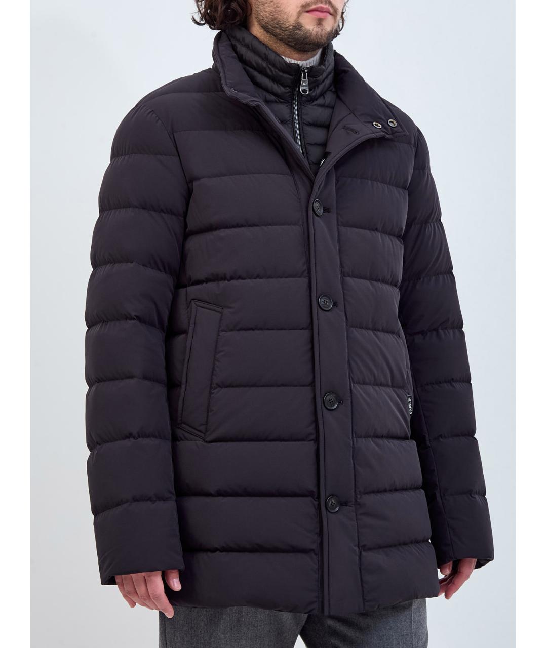 HETREGO Черный полиамидовый пуховик, фото 3