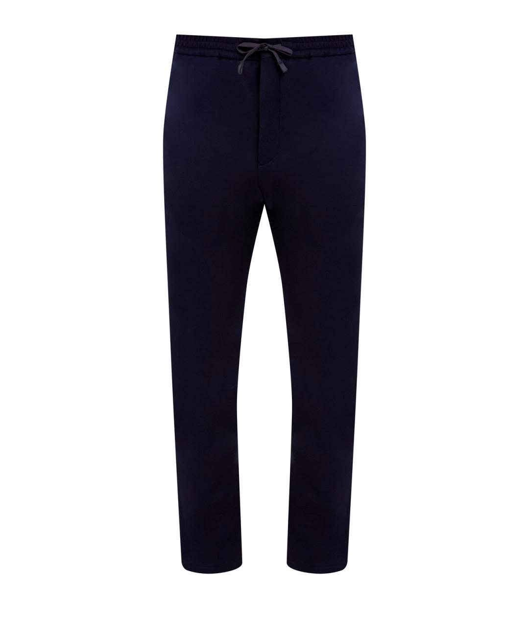 CANALI Синие шерстяные повседневные брюки, фото 1