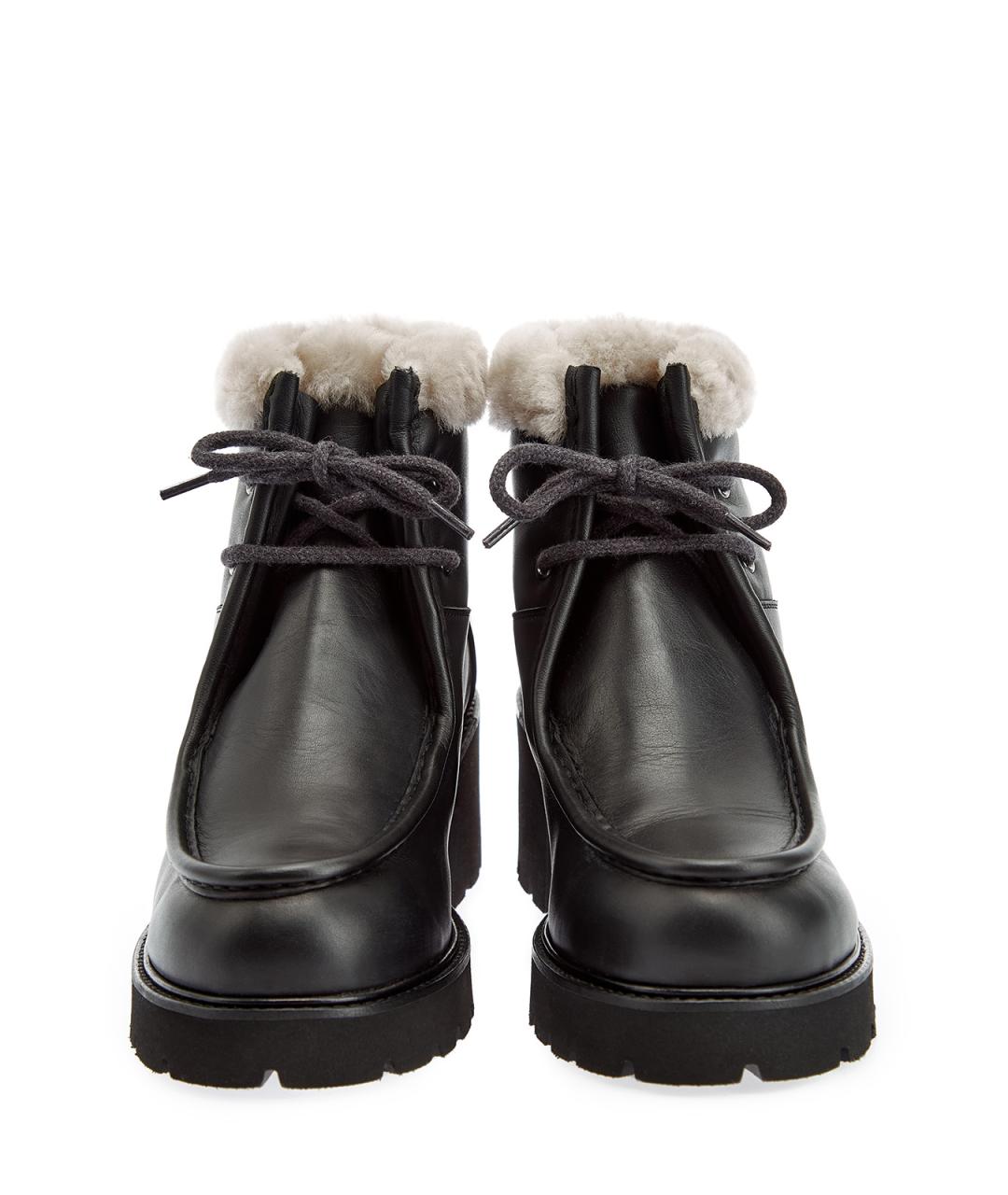 DOUCAL'S Черные кожаные ботильоны, фото 6