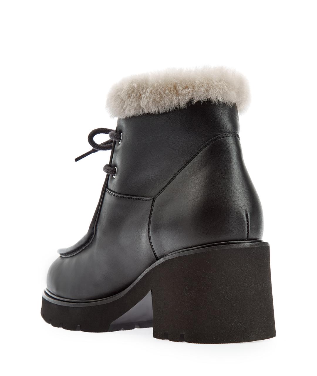 DOUCAL'S Черные кожаные ботильоны, фото 4